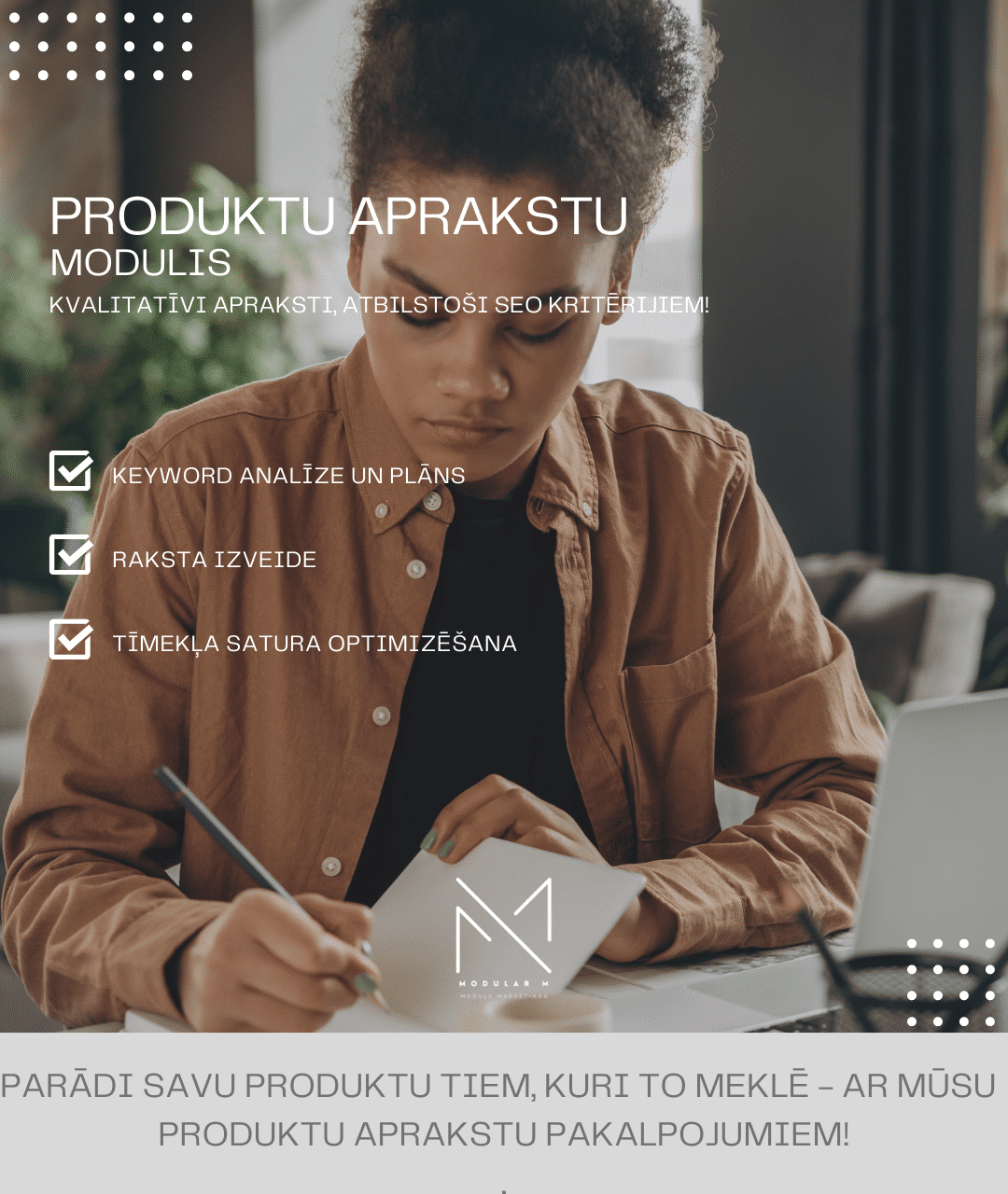 Produktu aprakstu veidošanas modulis